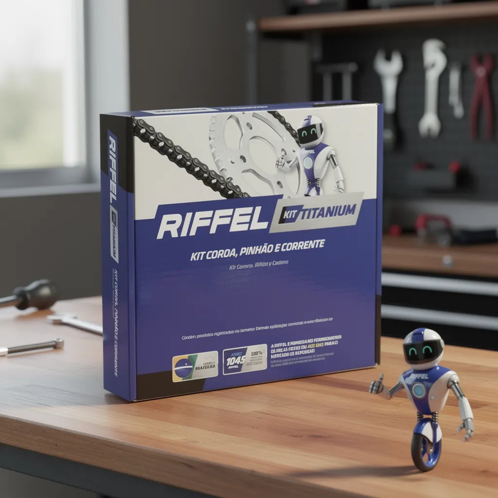 Kit Transmisión Riffel Yamaha Ybr 125 Cadena 428h