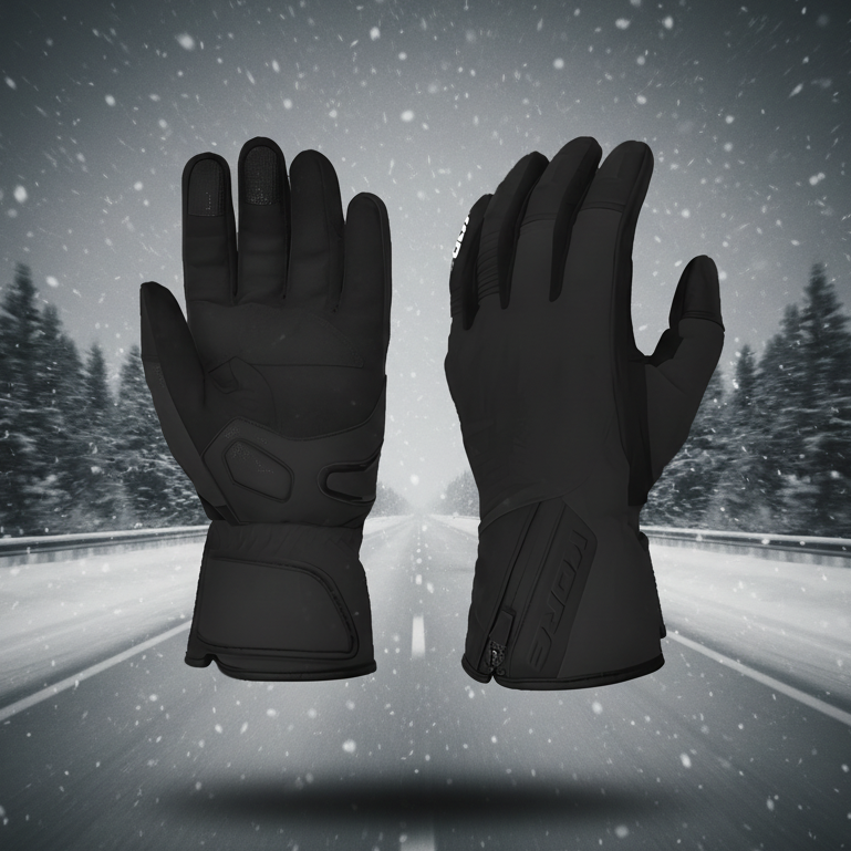 GUANTES HIPORA KORE NEVADA NEGRO