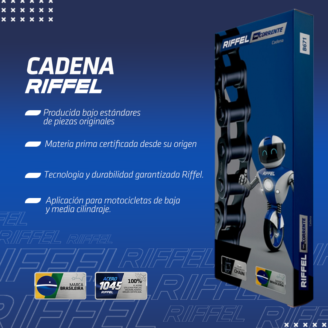 Cadena Transmisión 428H-140L